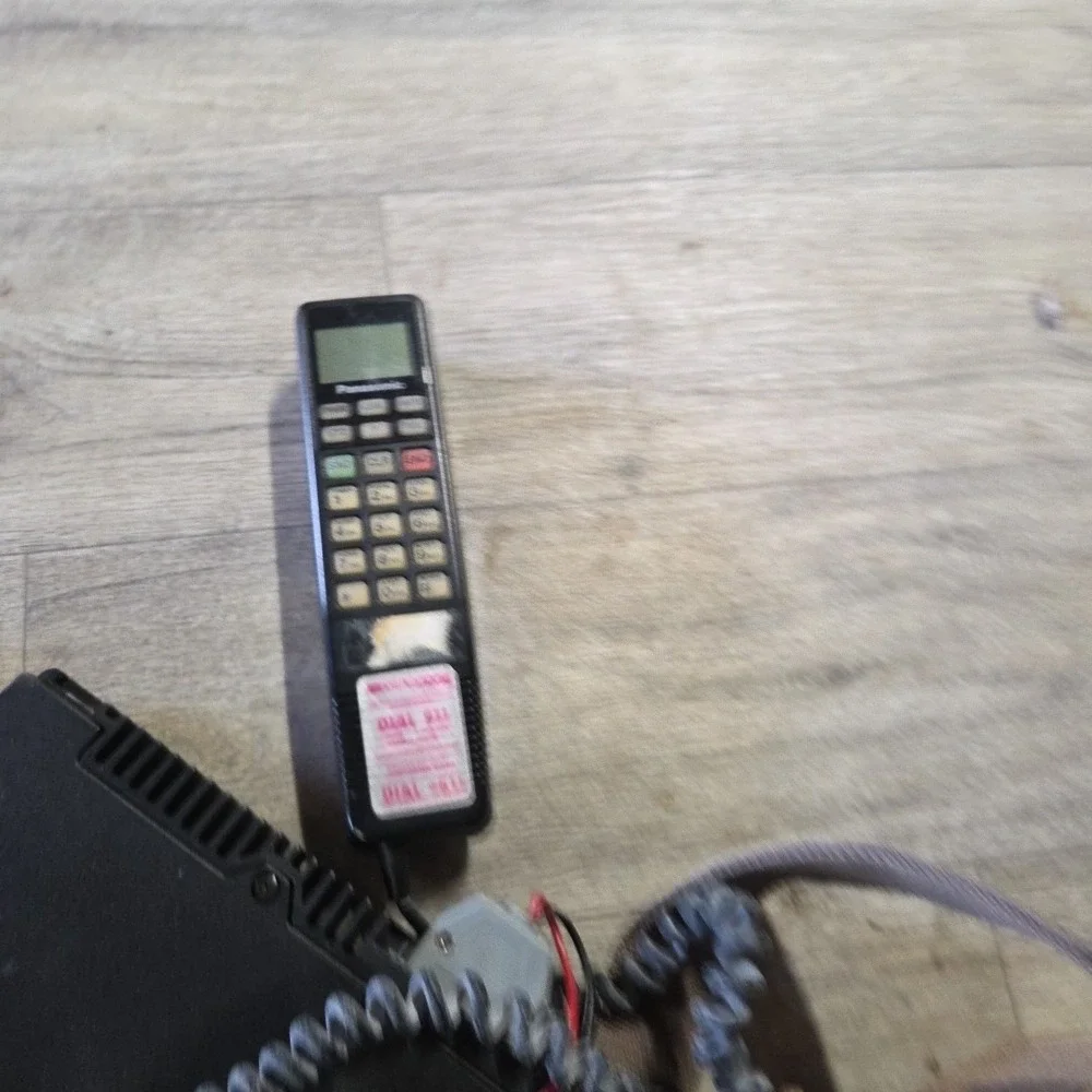 Vintage 80's Pansonic EF-6106E A mobile /car phone antenna Carrying Case READ